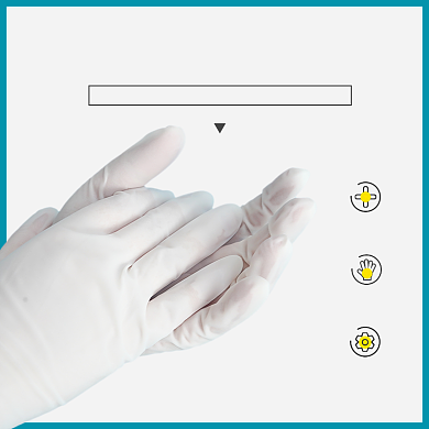一次性防护手套材质介绍说明主图背景