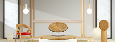 简约时尚家装横版海报背景
