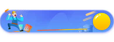 装修优惠打折胶囊手绘卡通背景