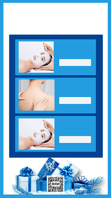 美容院团购促销宣传简约手机海报背景