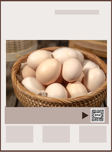 农家土鸡蛋简约美食餐饮宣传印刷海报背景