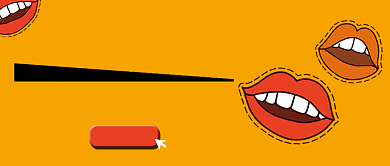 黄色恶搞卡通谐音梗公众号首图背景