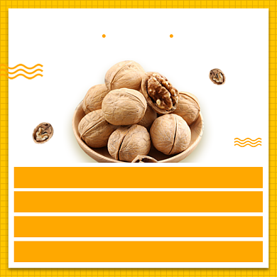 零食坚果产品介绍手绘卡通主图背景