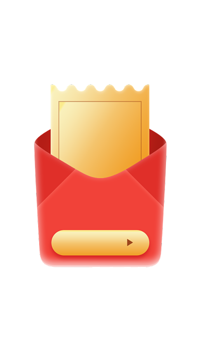 双十二红包优惠券红色礼盒红包电商弹屏背景