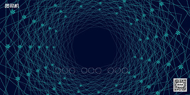 年会几何网状线条企业晚会年度盛典展板背景