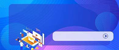 少儿编程大赛蓝色卡通公众号首图背景