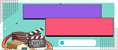 观影指南手绘卡通公众号首图背景