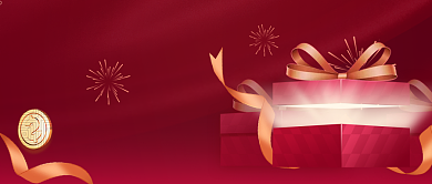 红色大气会员权益公众号首图背景