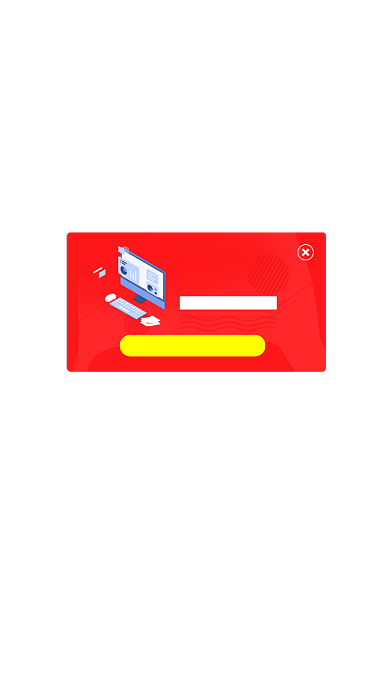 红色黄色产品促销APP弹窗背景