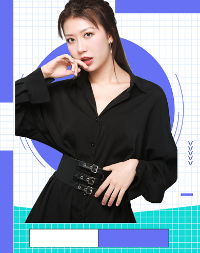 简约女装直播福利活动海报背景