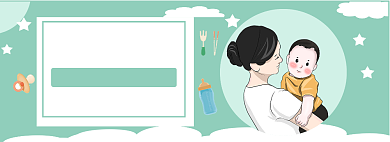 淘宝电商母婴亲子用品banner背景