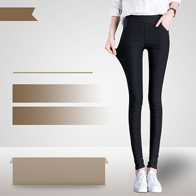 女装打底裤主图直通车背景