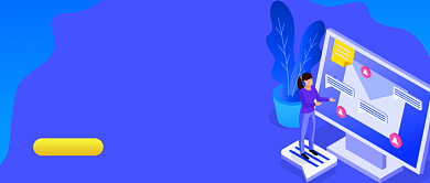 蓝色免费听课宣传广告公众号首图背景