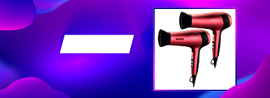 紫色时尚吹风机促销海报背景