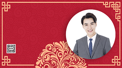 入职一周年贺卡手机横版海报背景