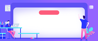 MBA备考指南教育蓝色卡通公众号首图背景