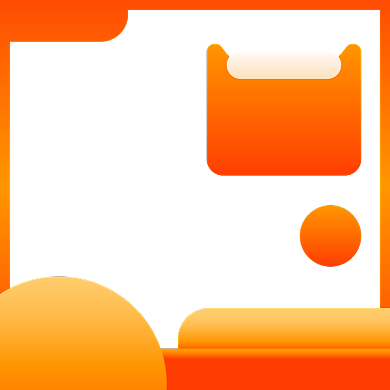 双十二折扣促销橙色渐变主图图标背景