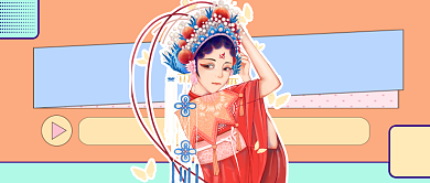 红粉紫系时尚摄影公众号首图背景