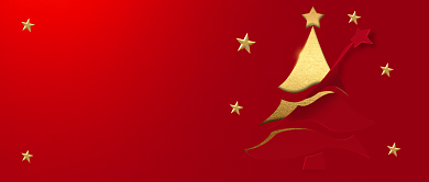 圣诞平安喜乐简约红金公众号首图背景