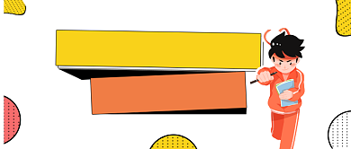 考研教育简约插画公众号logo背景