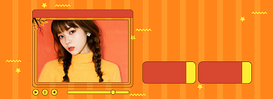 橙色感恩节女装热卖海报背景