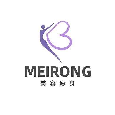 瘦身护肤蝴蝶健身会馆LOGO
