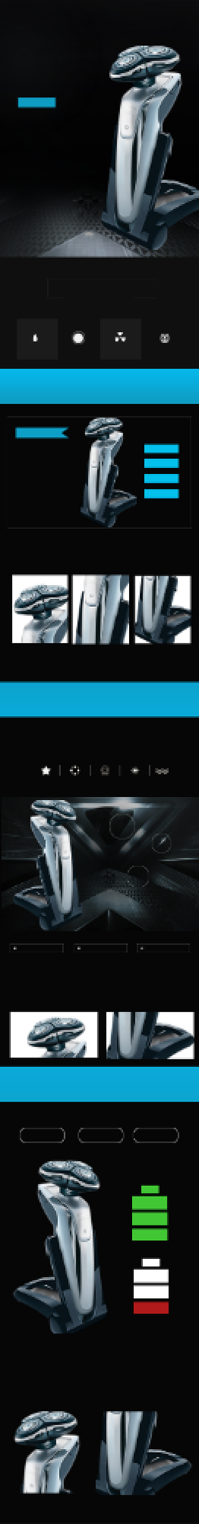 简约黑色男士剃须刀详情页背景