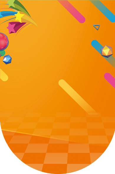 商场促销立体橙黄大气周年庆典吊旗背景