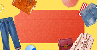 夏季清仓女装店铺促销专区淘宝电商模板背景