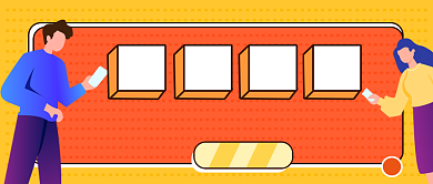 购房指南黄色卡通公众号首图背景