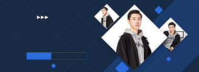 潮流男装促销海报背景