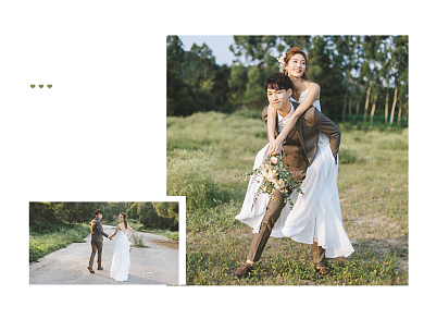 时尚婚纱简约清新横版配图背景