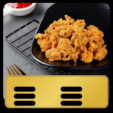 油炸鸡米花食品淘宝主图直通车模板背景