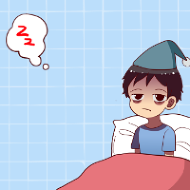 提高睡眠质量清新插画公众号次图背景