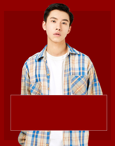 年货节男装春节上新海报背景