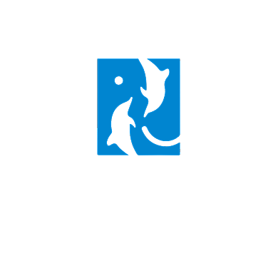 海豚馆游泳馆海洋馆字母LOGO背景