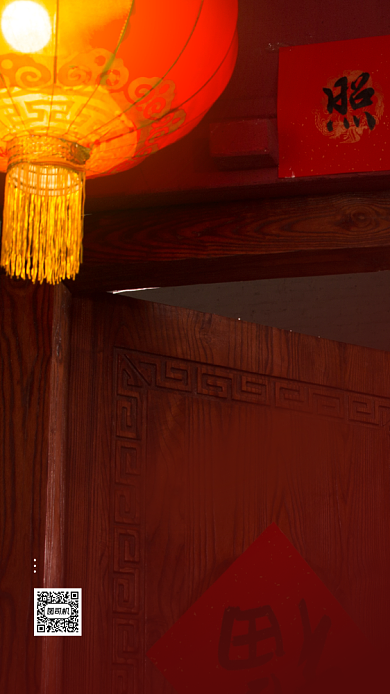 春节回家灯笼特写摄影手机海报背景