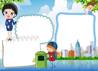 卡通文明礼仪伴我行手抄报黑白线描小报背景