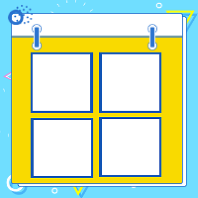 限免下载蓝色几何公众号次图背景