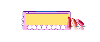 口红美妆种草时尚插画公众号logo背景