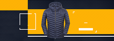 冬季男装短款羽绒服电商全屏海报背景