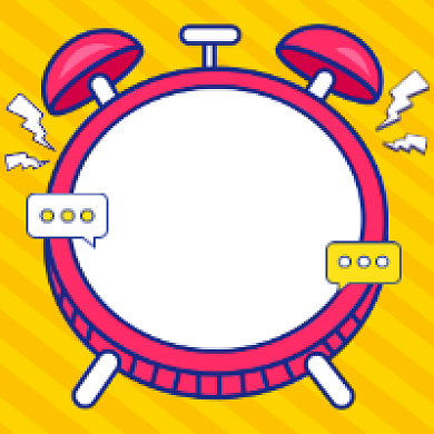 限时秒杀促销清新插画公众号次图背景