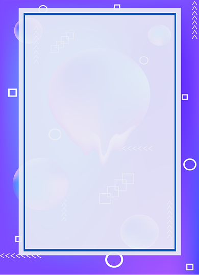 毕业季寄语蓝色渐变梦幻气泡背景信纸背景