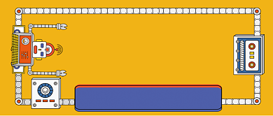 人工智能机器人手绘卡通公众号首图背景