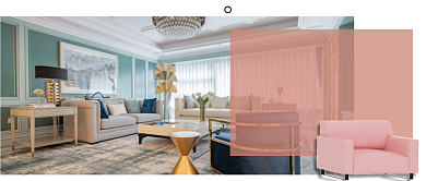 简约粉色ins家居公众号封面背景