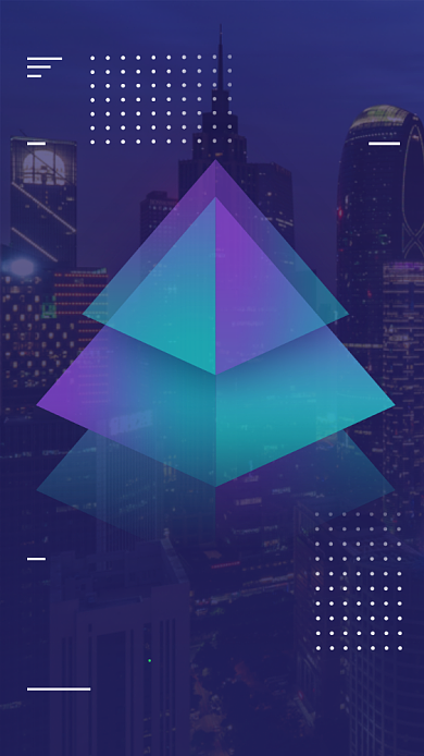 互联网科技智能商业峰会邀请函手机海报背景