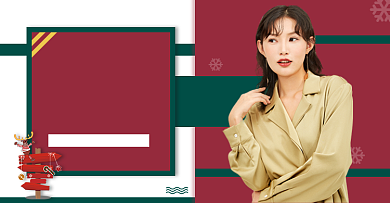 通用圣诞服装女装上新海报背景