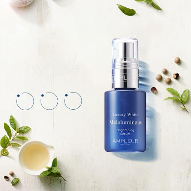 简约蓝色清新化妆品精华面膜美妆主图背景