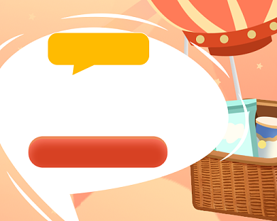 粉色卡通母婴促销活动小程序封面背景