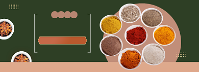 厨房调味品香料电商全屏海报banner背景